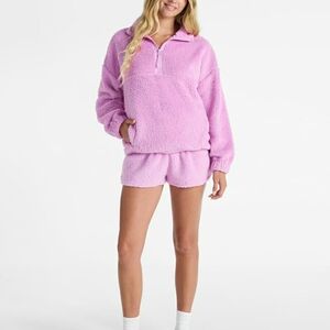 No Boundaries Cozy Pink Fleece Lounge Set